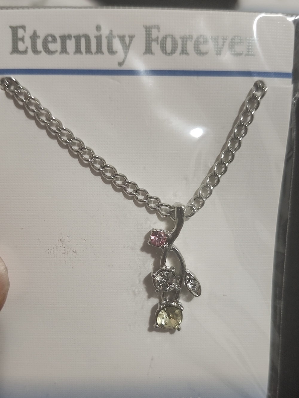 Crystal Rosebud Necklace